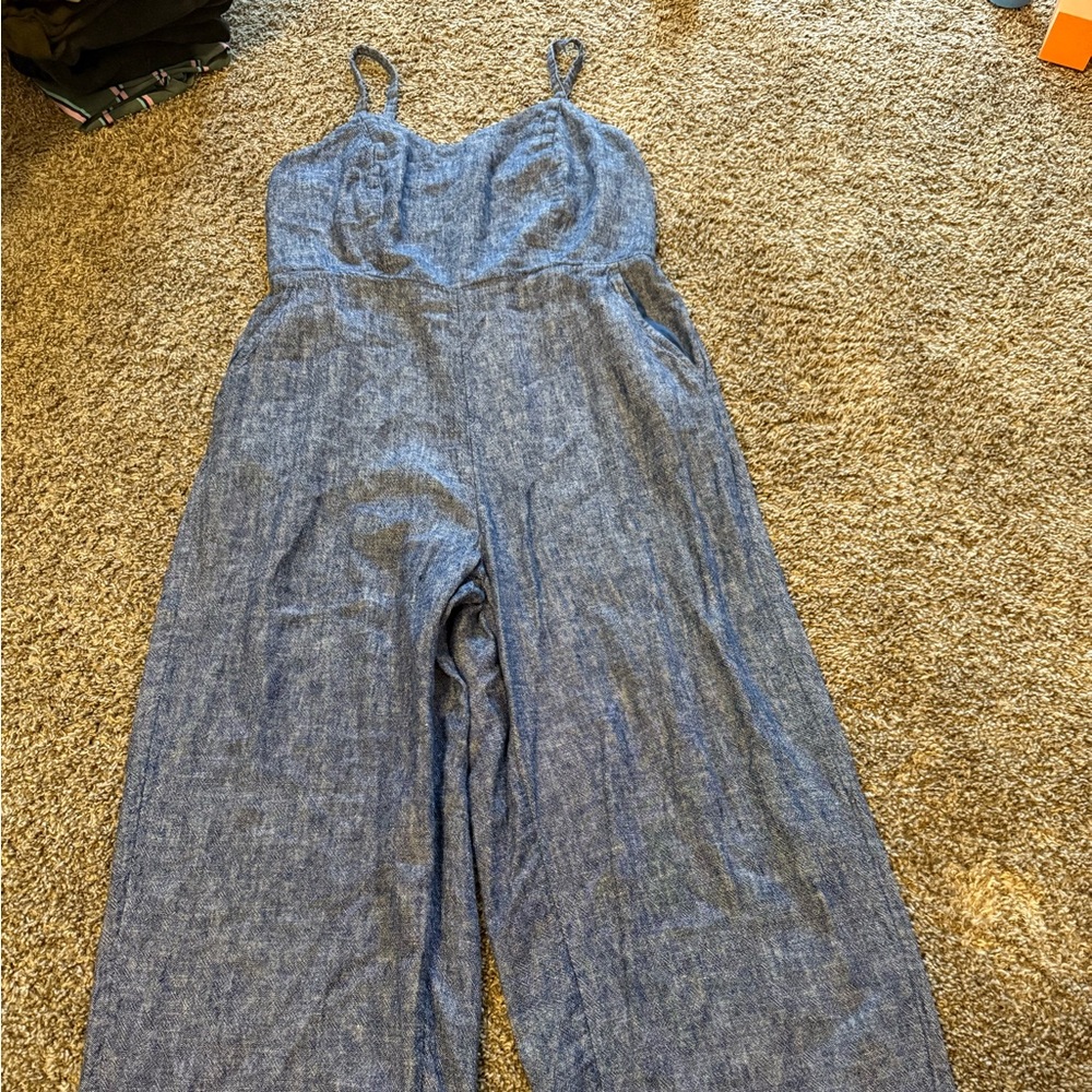 Old Navy Chambray Blue Jumpsuit